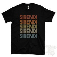 CAMISETA SIRENDI ESTILO RETRO REPETIDO Hombre y Mujer Novedad Genial Nombre Regalo