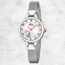 Reloj Infantil De Acero Inoxidable Plateado Lotus Classic UL18862/2