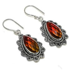 Pendiente de joyería de plata esterlina 925 con piedras preciosas de...
