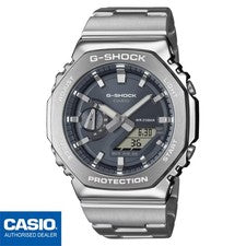 CASIO GM-2110D-8AER⎪GM-2110D-8A⎪Original⎪G-SHOCK G-STEEL⎪Metal⎪PLATEADO⎪Hombre