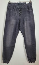 Pantalones de mezclilla Akademiks grandes - 33 pulgadas cintura estilo jogger con cordón nuevos/etiquetas