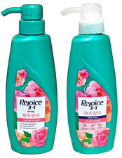 Champú y acondicionador Rejoice Jeju Rose 370 ml rosa coreana suave cuidado del cabello
