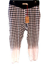 Nuevo Jogger Evolution in Design Para Hombre Terry Francés Pata de Gallo 2XL Blanco y Negro