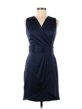 Nuevo sin etiquetas H&M Para mujeres Azul Marino Imitación Envolvente Sin Mangas Vaina Vestido Tulipán Falda Carrera