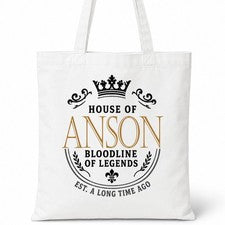 Bolso de Mano de Algodón ANSON House Of Surname Idea de Regalo