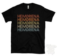 CAMISETA SHIRTRIENA ESTILO RETRO REPETIDO Hombre y Mujer Novedad Genial Nombre Regalo