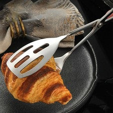 Alicates para servir de acero inoxidable de 25,5 cm para embutidos queso fruta y verde