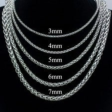 Cadena Quilla Titanio Acero Collar Hip Hop Punk Cadena Hombres Hágalo Usted Mismo Joyería Cadena Cuerda