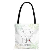 Bolso de Mano | Bolso de Mano 2026 My Year of Big Possabilities | Diseño Floral Beige/Verde
