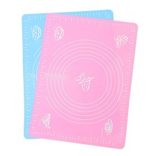 Juego de 2 utensilios de cocina de silicona práctica estera de masa accesorios de cocina