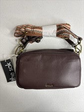 Bandolera para mujer The Sak Cora de cuero estilo 109877 caoba nueva con etiquetas 2 correas