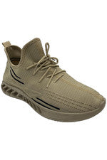 Zapatillas deportivas de punto Akademiks Fit 2.0 beige para hombre