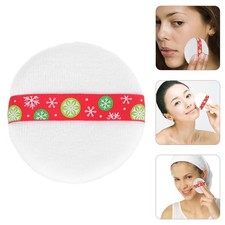 Aplicador de maquillaje creativo con soplo de polvo flexible de Navidad 6 piezas base de belleza soplo