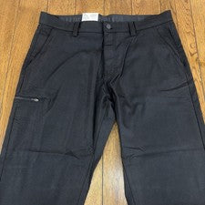 Pantalones de poliéster de bolsillo 36x34 negros cargo de cobre y roble nuevos con etiquetas para hombre