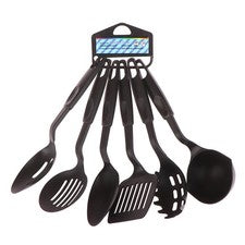 Juego de 6 cucharas sopera espátula de nailon antiadherente utensilios de cocina utensilios de cocina _wo
