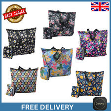 Bolso de Mano Comprador Plegable para Damas Reutilizable Cremallera Elegante Estampado