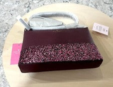 Bolso de mano bandolera Kate Spade Greta Court para mujer - madera de cerezo brillante