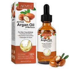 Aceite de argán aceite para el cabello aceite para la piel cara piel cabello uñas barba cuidado prensado en frío vegano
