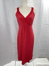 Vestido midi para mujer BCB Generation drapeado delantero talla S rojo chile