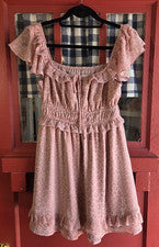 Mini Vestido Para Mujer Altar'd State Clásico Rosa Polvoriento Sin Mangas Correa Talla S Nuevo Sin Etiquetas