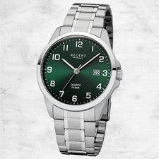 Regent Metal Reloj de los Hombres Pulsera Cuarzo Plata Pulsera de Metal URF1422