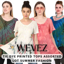 Lote de 10 piezas de diseño de camisetas informales de verano para mujer al por mayor mixtas