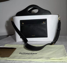 Bolso de mano pequeño de cuero con bolsillo suave Burberry PVP £1490 NUEVO