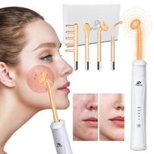 Varita facial de mano de alta frecuencia 4 en 1, varita facial para cuidado facial, apriete de la piel