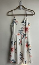 Vestido Monteau Mujer Juvenil Tirantes Espaguetti Floral Beige Talla M Elegante Romántico