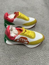 Zapatillas Mujer Coloridas con Cordones Amarillos Talla 9