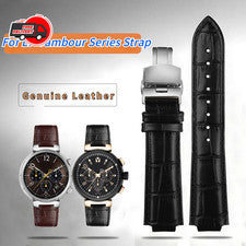 Correa de reloj de cuero para Louis Vuitton Tambour Q1121 Q114k 18x10mm 21x12mm