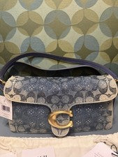 Bolso Bandolera COACH Denim Cristal Tabby 26 Estampado Firma CEN85