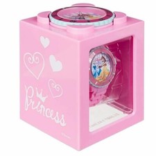 Reloj Analógico 4 IN 1 Princesas Disney Idea Regalo Niño