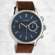 Oozoo Reloj De Pulsera Unisex Timepieces Analógico De Cuero Marrón UOC10670