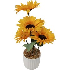 Para Hogar Para Oficina Girasol Artificial Seda Floral Decoración Mesa Decoración
