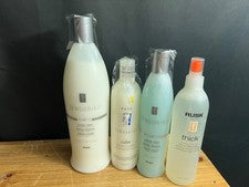 lote de 4 ARTÍCULOS PARA EL CUIDADO DEL CABELLO SENSORIALES Rusk Champú/ACONDICIONADOR/REVIVIR/AMPLIFICADOR NUEVO