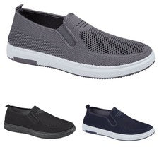 Zapatillas sin cordones para hombre Zapatos cómodos para caminar Ligeros Informales Mocasines Talla