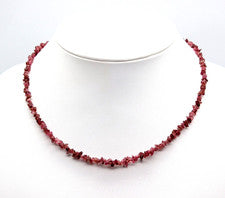Cadena de turmalina rubelita rosa cadena de astillas collar rosa collar aprox. 45 cm