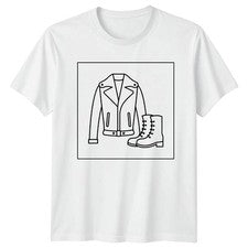 Chaqueta de cuero Botas Moda Hombre Camiseta Mujer Camiseta Gráfico Unisex Top