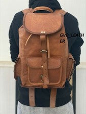 Women Leather Mochila Bolso Moda Causal Día Paquete Uni Libro para Portátil