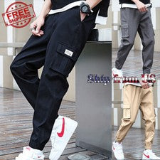 Pantalones de chándal cargo de moda para hombre Pantalones deportivos de combate chinos con múltiples bolsillos