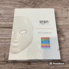 NEWKEY LED Mascarilla Terapia de Luz, LED Mascarilla Facial Cuidado de la Piel, 7 Colores