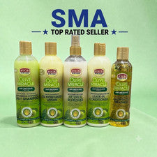 African Pride Olive Miracle Juego de Cuidado del Cabello - Champú, Aceites y Acondicionadores