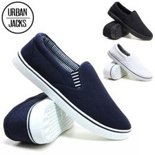 ZAPATOS DE SALÓN INFORMALES DE LONA PARA HOMBRE GYM PLIMSOLLS ENTRENADORES TALLA