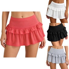 Vestido de mujer disfraz de moda falda con volantes ropa interior elástica monocromática