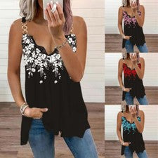 Mujeres Chaleco Tirantes Cadena Columpio Talla Grande Sin Mangas Damas Prendas para el torso Camisa