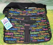 Bolso Mensajero Sketchers Colores Arco Iris Escuela Trabajo Bolsillos Almacenamiento Libros Papeles