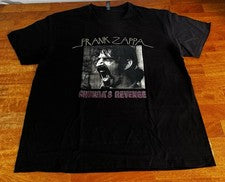 Camiseta negra 100 % algodón para hombre 2XL banda de rock estilo metal música gráfica Zappa