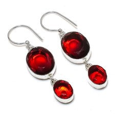 Pendiente de joyería de plata esterlina 925 hecho a mano con piedras...