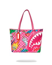 Bolso de Mano Sprayground Kawaii Chaos Mujer Rosa Estampado Gráfico Correa para el Hombro SPR305